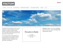 Tablet Screenshot of factum.dk